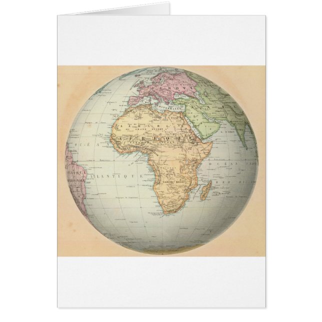 Antike Karte von Afrika (Vorne)