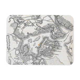 Antike Karte von Boston   1775-1776 Magnet