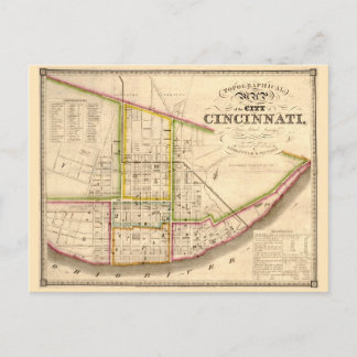 Antike Karte von Cincinnati Ohio