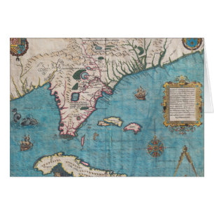 Antike Karte von Florida und von Kuba