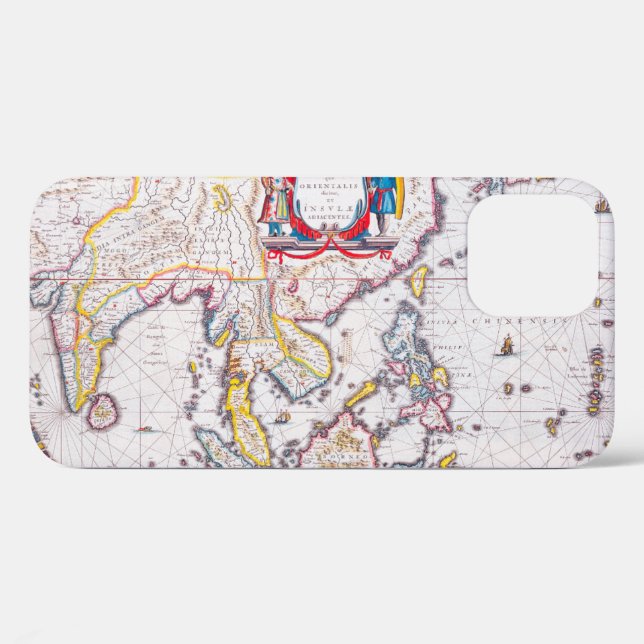 Antike Karte von Indien aus 1650 Case-Mate iPhone  Hülle (Rückseite (Horizontal))
