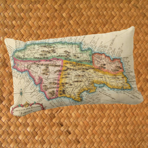 Antike Karte von Jamaika 1758 Lendenkissen
