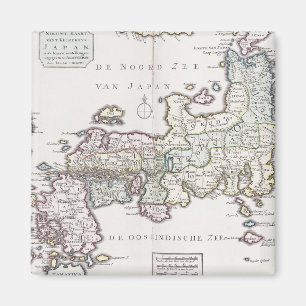 Antike Karte von Japan 1769 Magnet