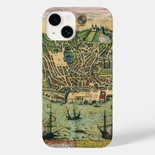 Antike Karte von Lissabon, Portugal von Braun/Hoge Case-Mate iPhone 14 Hülle