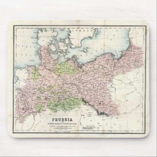 Antike Karte von Preußen Mousepad