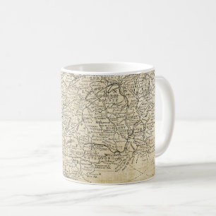 Antike Karte von Südirland Munster Leinster Kaffeetasse