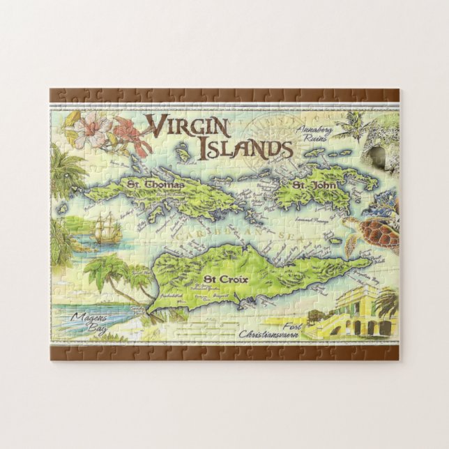 Antike Karten, USVI (Horizontal)