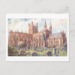 Antike Kathedrale von Chester Postkarte