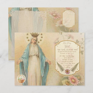 Antike katholische Gebetskarte Postkarte