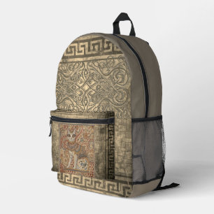 Antike Katze, Katzenmotiv Kunst, Altgriechischer S Bedruckter Rucksack