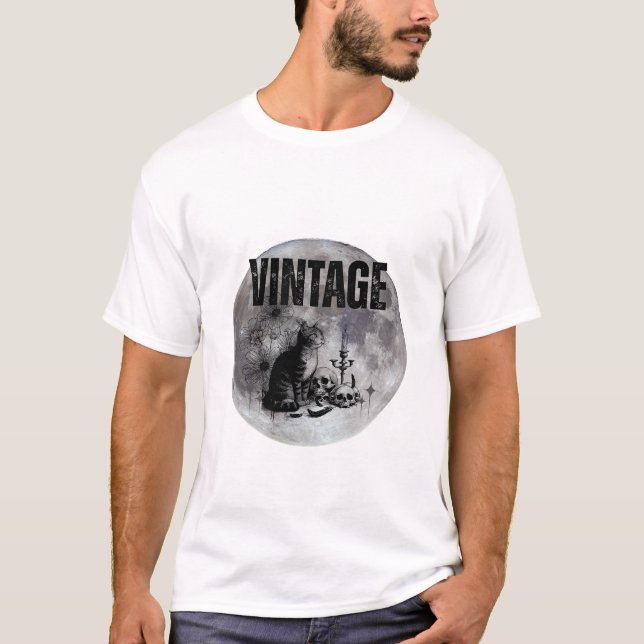 Antike Katze T-Shirt (Vorderseite)