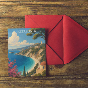 Antike Kefalonia Griechenland Insel Landschaft Postkarte