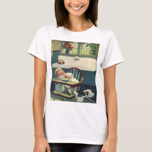 Antike Kinder, Babyschlaf Hochstuhl Küche T-Shirt