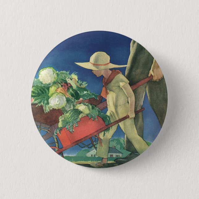 Antike Kinder, Biologischer Gartenbau; Victory Gar Button (Vorderseite)