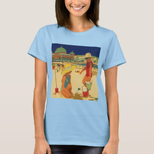 Antike Kinder, Schwestern Familienurlaub am Strand T-Shirt