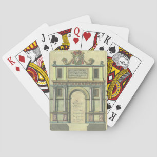 Antike Kirchenportal-Eingang Renaissance-Architekt Spielkarten