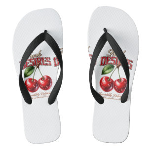 Antike Kirschtasse Retro-Fruchtbecher Flip Flops
