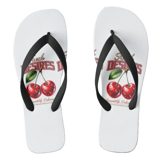 Antike Kirschtasse | Retro-Fruchtbecher Flip Flops (Fußbett)