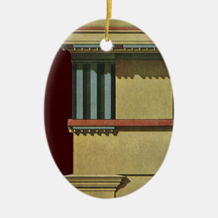 Antike klassische Architektur, Tempelgebälk Keramikornament