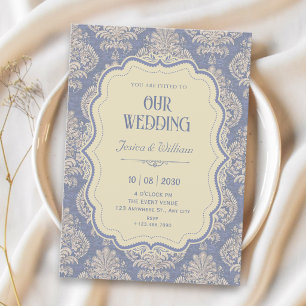 Antike königliche Chinoiserie-Hochzeit Einladung