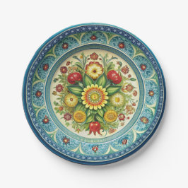 Antike Kornilov Brüder Porzellanpapier Platte Pappteller