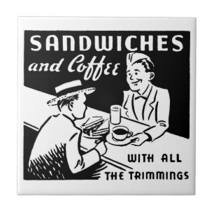 Antike Küchenzeile eines Kaffeehauses Fliese