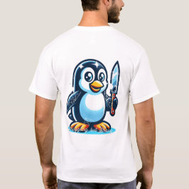Antike Kultur und niedliches Pinguindesign T-Shirt