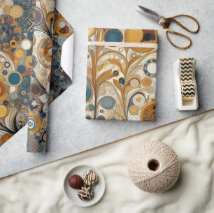Antike Kunst im Jugendstil, feine Kunst, Blumengem Geschenkpapier