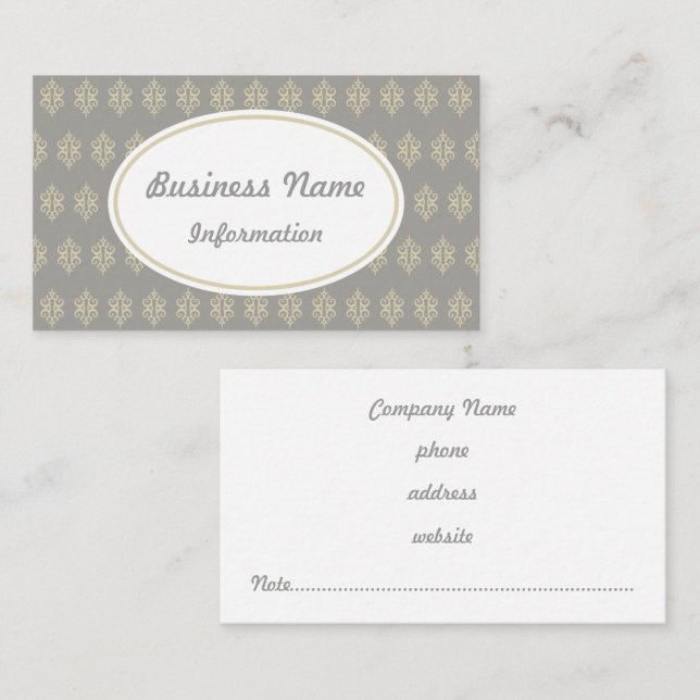 Antike Lace-Business-Karte Visitenkarte (Vorne/Hinten)