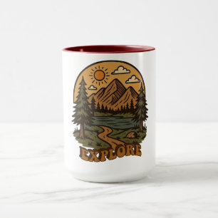 Antike/ländliche Naturerlebnisse erkunden Tasse