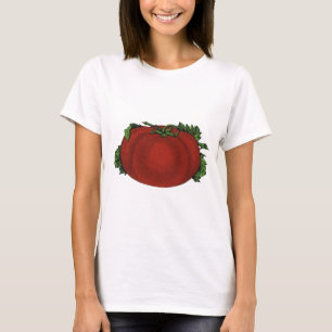 Antike Lebensmittel, reife Tomate, Gemüse und Obst T-Shirt