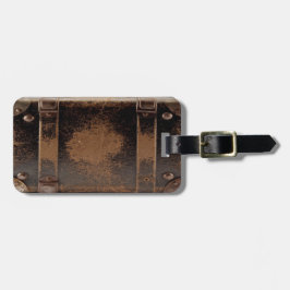 Antike Ledertasche Gepäckanhänger