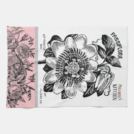 Antike Leidenschaft Blume - Ihre Textauswahl Rosa Geschirrtuch