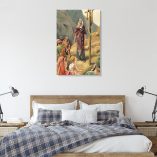 antike Leinwand im Vintage-Look