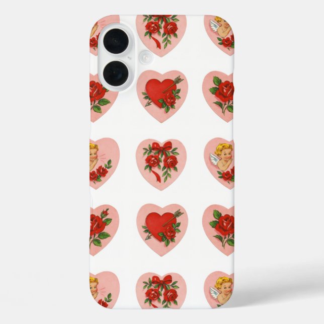 Antike Liebe iPhone 16 Plus Hülle (Rückseite)
