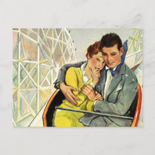 Antike Liebe und Romantik, Achterbahnfahrt Postkarte