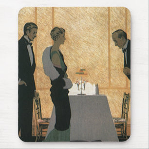 Antike Liebe und Romantik, Elegantes Dinner für Pa Mousepad