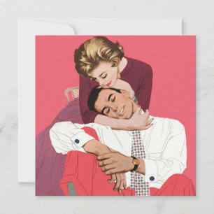 Antike Liebe und Romantik, Frischvermählte geben d Save The Date