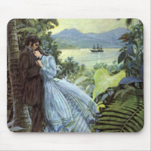 Antike Liebe und Romantik, romantische tropische A Mousepad