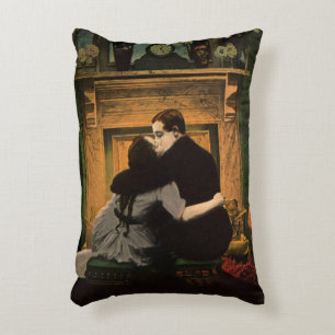Antike Liebe und Romantik, Romantischer Kamin Kuss Dekokissen