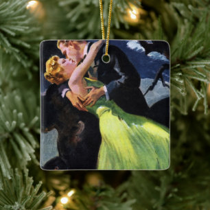 Antike Liebe und Romantik, Romantischer Kuss Keramikornament