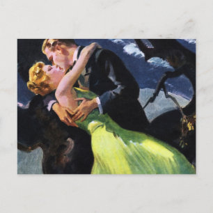 Antike Liebe und Romantik, Romantischer Kuss Postkarte