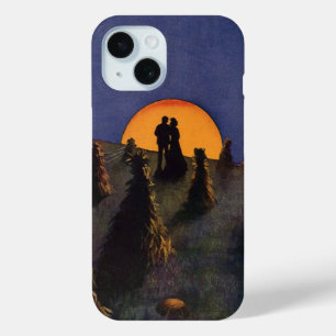Antike Liebe und Romanze, Ernte Mond Kuss iPhone 15 Hülle