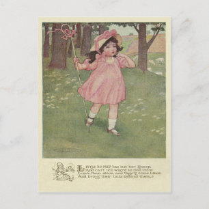 Antike Little Bo Peep Postkarte