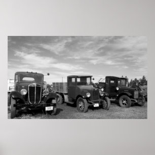 Antike LKW Poster
