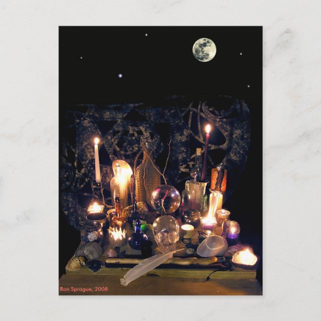Antike Magie Postkarte (Vorderseite)