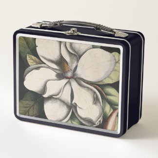 Antike Magnolie Metall Brotdose