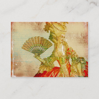 Antike Marie Antoinette Visitenkarten Visitenkarte