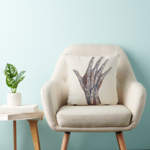 Antike Medizin, menschliche Anatomie Hand Finger Kissen