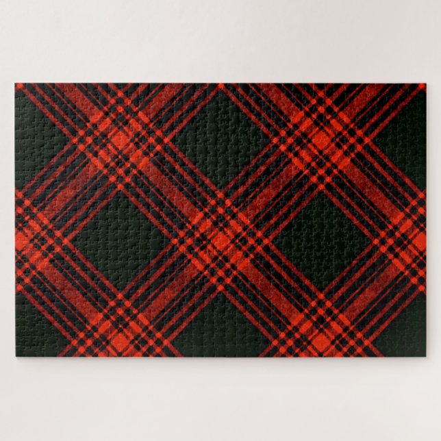 Antike Menzies Hunting Tartan Plädoyer (Horizontal)